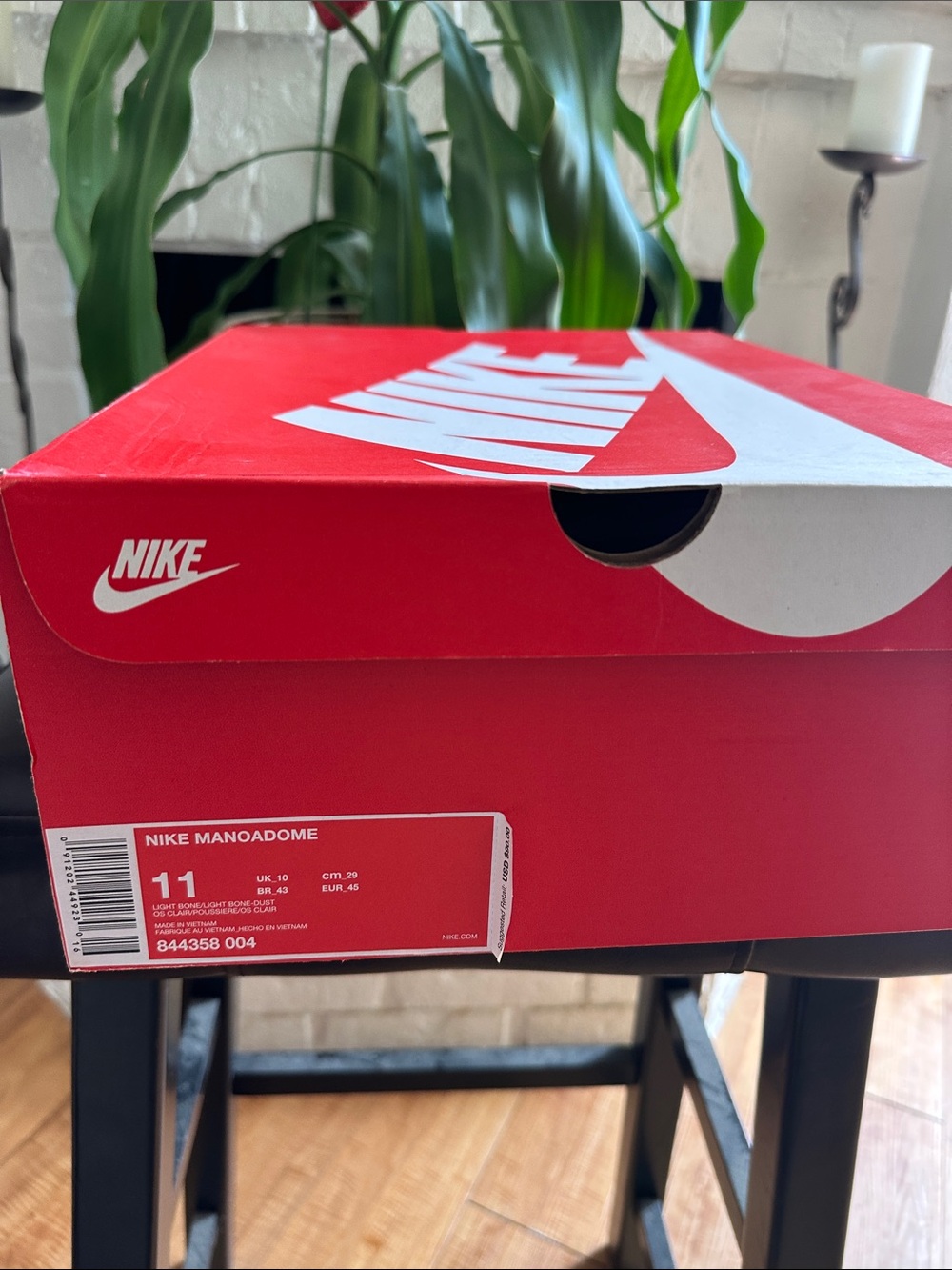 Nike Red and White Shoe Box with Bold Logo